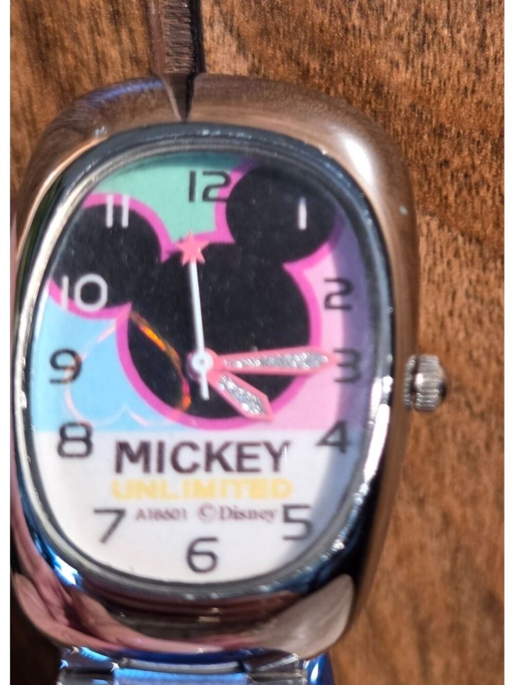 Vintage Disney Mickey Unlimited Watch Pastel Black Mickey Mouse Quartz NEW